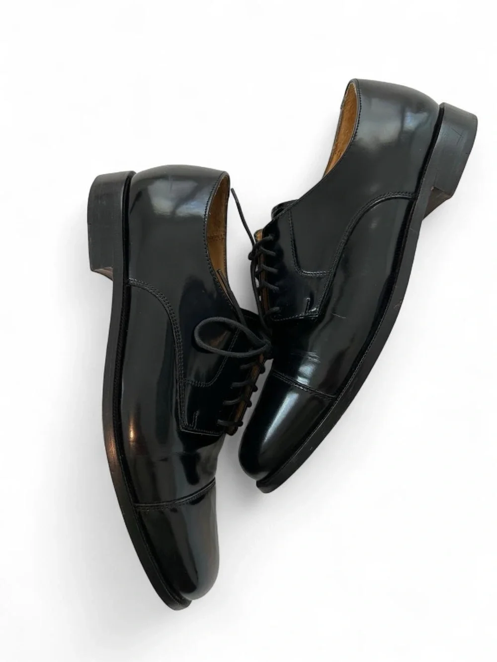 Men 10 Cole haan Classic Black Cap Toe Leather Oxford